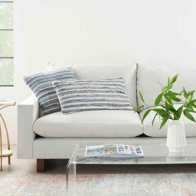 Life Styles Woven Throw Pillow Denim - Mina Victory 5 Life Styles Woven Throw Pillow Denim - Mina Victory - Image 5