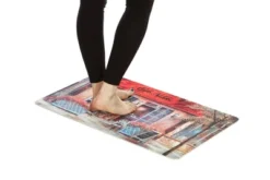 J&V TEXTILES 18" X 30" Cushioned Kitchen Floor Standing Mat (Cafe Nikki)