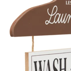 Farmlyn Creek Rustic Hanging Wall Decor, Lessons From The Laundry Room Sign (11.8 X 19.7 In) -Home Furnishing Store GUEST 7d068626 5269 4110 a97a 5fe5d49ad5e0