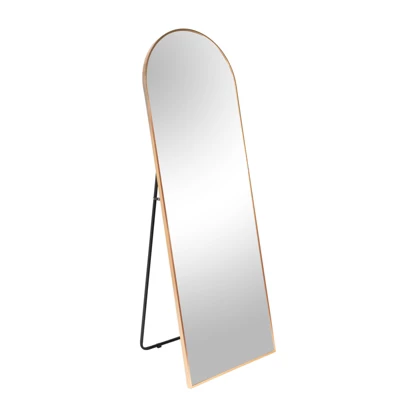 Serio 65" Height X 22" Width Oversize Arch-Crowned Top Full Length Floor Mirror With Stand-The Pop Home 5 Serio 65" Height X 22" Width Oversize Arch-Crowned Top Full Length Floor Mirror With Stand-The Pop Home - Image 5