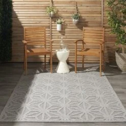 Nourison Palamos Textured Modern Outdoor Area Rug -Home Furnishing Store GUEST 8074842e 336d 4c2e a1f2 c9893a019667