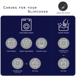 Great Bay Home Stretch Velvet-Plush Washable Chair Slipcover -Home Furnishing Store GUEST 81843128 8eba 42c0 9db8 eefb624dc3e5