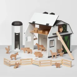 Featured Products 22 Toy Barn With Animal Figurines - Hearth & Handâ„¢ With Magnolia