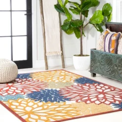 Minori Floral Indoor/Outdoor Runner Rug - JONATHAN Y -Home Furnishing Store GUEST 85b2b924 4d7c 48ae 8dd9 0cc4caf7b203