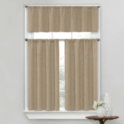 Kate Aurora Complete Textured 3 Piece Cafe Kitchen Curtain Tier & Valance Set 17 Kate Aurora Complete Textured 3 Piece Cafe Kitchen Curtain Tier & Valance Set -Home Furnishing Store GUEST 8713169d cd54 47ed 9668 3b7531414f14