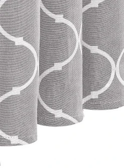 Kate Aurora Gray & White Lattice Clover Ultra Luxurious Single Tie Up Window Curtain Shade - 42 In. W X 63 In. L 9 Kate Aurora Gray & White Lattice Clover Ultra Luxurious Single Tie Up Window Curtain Shade - 42 In. W X 63 In. L -Home Furnishing Store GUEST 878d99c4 0e29 4112 92eb e07a1269a3bc