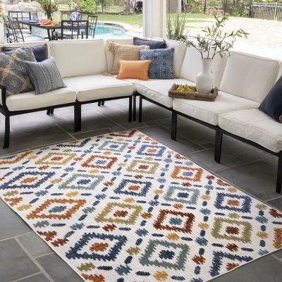 NuLOOM Indoor/Outdoor Transitional Labyrinth Area Rug 7 NuLOOM Indoor/Outdoor Transitional Labyrinth Area Rug - Image 7