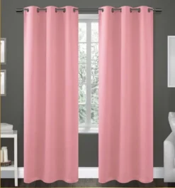 38" X 84" Solid Blackout Thermal Grommet Curtain Panels (Set Of 2 Black) -Home Furnishing Store GUEST 884694f0 776a 46e5 bd25 a3d635edf0db