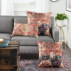 Persian Print Square Throw Pillow Red - Nicole Curtis 9 Persian Print Square Throw Pillow Red - Nicole Curtis -Home Furnishing Store GUEST 8852bb5f 6ec0 4871 9598 37258d28dc94