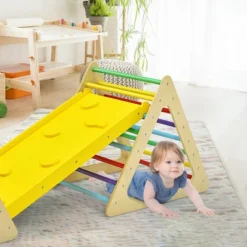 Costway 3 In 1 Kids Climbing Ladder Set 2 Triangle Climbers W/Ramp For Sliding & Climbing 11 Costway 3 In 1 Kids Climbing Ladder Set 2 Triangle Climbers W/Ramp For Sliding & Climbing -Home Furnishing Store GUEST 8868e73d e4be 4c38 9679 55e0cd9450fd