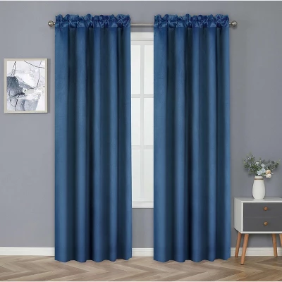 Kate Aurora Basic Drape Light Filtering Woven Jacquard Thermal Single Rod Pocket Window Curtain Panel 7 Kate Aurora Basic Drape Light Filtering Woven Jacquard Thermal Single Rod Pocket Window Curtain Panel - Image 7