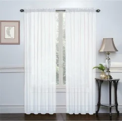GoodGram 2 Piece Rod Pocket Elegant Sheer Voile Curtain Panels 26 GoodGram 2 Piece Rod Pocket Elegant Sheer Voile Curtain Panels -Home Furnishing Store GUEST 89531b66 274f 471b 8696 755f0d5eec51
