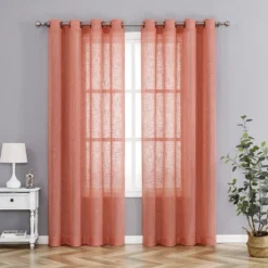 Kate Aurora 2 Pack Lux Thread Premium Woven Grommet Top Sheer Curtain Panels -Home Furnishing Store GUEST 8d8b6e12 7c0e 4c83 bbe7 6ae985a0fbc1