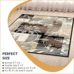 Contemporary Floral Patchwork Indoor Area Rug Or Runner By Blue Nile Mills -Home Furnishing Store GUEST 8dfcd3aa fcea 47f5 8aa4 6c0a88c3b970