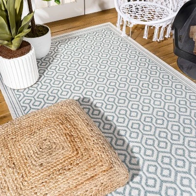 Marvao Diamond Trellis Indoor/Outdoor Area Rug - JONATHAN Y 6 Marvao Diamond Trellis Indoor/Outdoor Area Rug - JONATHAN Y - Image 6