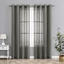 Kate Aurora 2 Pack Lux Thread Premium Woven Grommet Top Sheer Curtain Panels -Home Furnishing Store GUEST 8f2f2b25 e9b4 4c44 a9a6 dedac51ab4b4