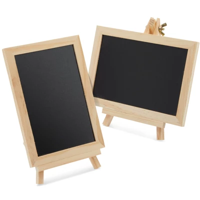 Juvale 6-Pack Mini Chalkboard Signs With Easel Stand For Table Decorations, Restaurant Food Display, Message Boards, Small Business, 7x7x4 In 7 Juvale 6-Pack Mini Chalkboard Signs With Easel Stand For Table Decorations, Restaurant Food Display, Message Boards, Small Business, 7x7x4 In - Image 7