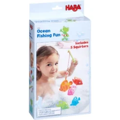 HABA Water Friends Ocean Fishing Fun Bath Toy With 5 Squirting Fish -Home Furnishing Store GUEST 92526101 4590 4af8 a796 9cdd5dcd445e