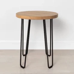 Wood & Wire Accent Table - Natural/Black - Hearth & Handâ„¢ With Magnolia