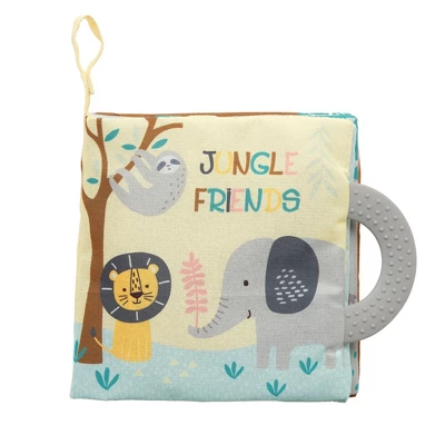 Lambs & Ivy Jungle Friends Developmental Soft Book & Elephant Plush Toy Gift Set 2 Lambs & Ivy Jungle Friends Developmental Soft Book & Elephant Plush Toy Gift Set - Image 2