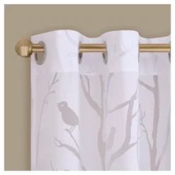 Layla Sheer Bird Window Curtain Panel -Home Furnishing Store GUEST 95900b44 7391 42c3 a3c8 a7d5cc869b94