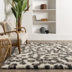 Kenina Leopard Shag Area Rug -Home Furnishing Store GUEST 95f18cdf 3086 486b b73f c640487b67c9