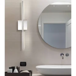 28" Metal Makena Dimmable Wall Sconce (Includes Energy Efficient Light Bulb) - JONATHAN Y -Home Furnishing Store GUEST 9617ac42 85e9 4756 b304 64faf5ed7eaa