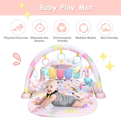 3 In 1 Baby And Toddler Learning Toys Fitness Music And Lights Fun Piano Activity Center Pink 5 3 In 1 Baby And Toddler Learning Toys Fitness Music And Lights Fun Piano Activity Center Pink - Image 5