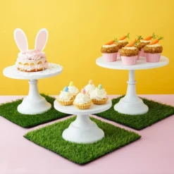 Juvale 4-Pack Artificial Grass Mat Squares, 12x12-Inch Fake Turf Tiles For Balcony, Patio, Outdoor Faux Placemats, DIY Crafts And Decorations, Green -Home Furnishing Store GUEST 97d670e3 8781 4517 93cb aca017e9bed0