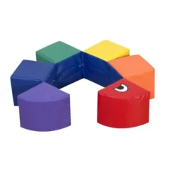 Children's Factory Baby Inchworm Preschool Support Chair And Climber Learning Play Set For Infants And Toddlers Ages 6 Months To 3 Years, Multicolor