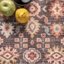 NuLOOM Cathie Persian Floral Machine Washable Area Rug -Home Furnishing Store GUEST 9a20ee07 7956 4be9 9523 0e94b2d6ac22