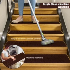 Costway 15PCS Non-Slip Carpet Stair Treads 30'' X 8'' Mats Indoor For Wooden Steps 18 Costway 15PCS Non-Slip Carpet Stair Treads 30'' X 8'' Mats Indoor For Wooden Steps -Home Furnishing Store GUEST 9b6fb570 40a9 4986 af18 2b4e70668f37