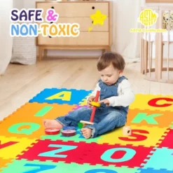 Babyjoy Kids Foam Interlocking Puzzle Play Mat W/Alphabet & Numbers 72-Piece Set -Home Furnishing Store GUEST 9bf87145 d58e 4ef6 b5ac c2401927decc