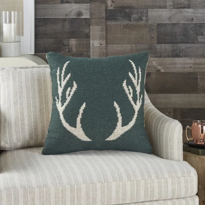 Mina Victory Life Styles Woven Antlers Indoor Throw Pillow 4 Mina Victory Life Styles Woven Antlers Indoor Throw Pillow - Image 4