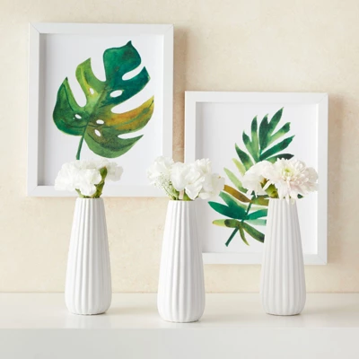 Juvale Set Of 6 White Ceramic Bud Vases For Flowers, Centerpieces, Home Decor, 1 X 6 In 3 Juvale Set Of 6 White Ceramic Bud Vases For Flowers, Centerpieces, Home Decor, 1 X 6 In - Image 3