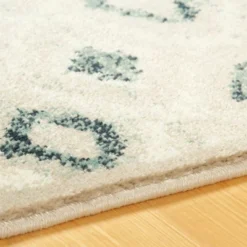 Vintage Rustic Floral Damask Indoor Area Rug Or Runner By Blue Nile Mills