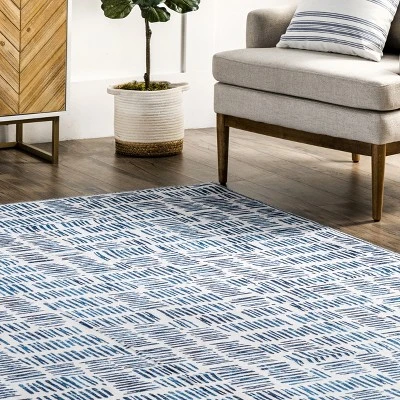 NuLOOM Mitzi Abstract Lines Machine Washable Area Rug 8 NuLOOM Mitzi Abstract Lines Machine Washable Area Rug - Image 8