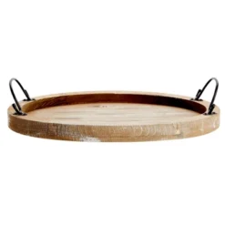 Farmlyn Creek Oval Wooden Serving Tray With Handles, Decorative Platter For Coffee Table, Living Room (15.75 X 10.8 X 1.25 In) -Home Furnishing Store GUEST 9f091fe2 d58a 402e 9e6a 38909857a20b