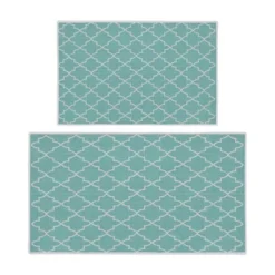 Sussexhome Non Skid Washable Kitchen Runner Rugs Set Of 2 - Multipurpose Low Pile Area Rugs For Laundry Room, Entryway, Bathroom - Set Of 44 X 24 And 31.5 X 20 Inches Floor Mats -Home Furnishing Store GUEST 9f35ca9f 77bd 4c80 bf08 cb9489f13f38