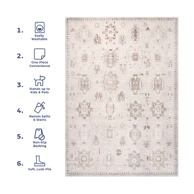 NuLOOM Krystin Distressed Machine Washable Area Rug 11 NuLOOM Krystin Distressed Machine Washable Area Rug - Image 11
