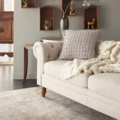 Oversize Life Styles Cut Fray Texture Throw Pillow - Mina Victory