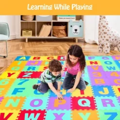 Babyjoy Kids Foam Interlocking Puzzle Play Mat W/Alphabet & Numbers 72-Piece Set -Home Furnishing Store GUEST a1ac6fb4 4e93 4a17 a634 5f2ad8ef755d