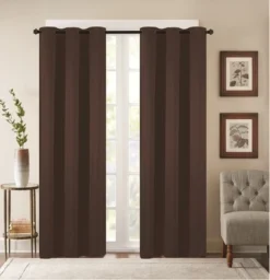 38" X 84" Solid Blackout Thermal Grommet Curtain Panels (Set Of 2 Black) -Home Furnishing Store GUEST a1fcb991 d428 41dd 84c8 e2cb08ae58b8