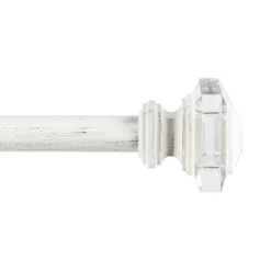 Exclusive Home Prism 1" Curtain Rod And Coordinating Finial Set