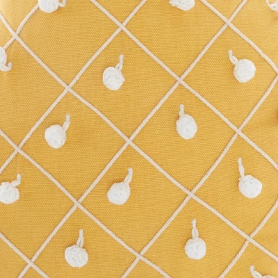 Plush Pineapple Throw Pillow Yellow - Mina Victory 4 Plush Pineapple Throw Pillow Yellow - Mina Victory - Image 4