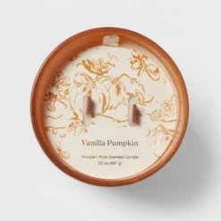 20oz Glass Woodwick Vanilla Pumpkin Candle - Threshold™ -Home Furnishing Store GUEST a5419cb6 c88b 4c21 a56b d71789983174