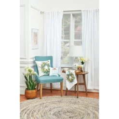 C&F Home 8" X 8" Bear With Flower Crown Spring Petite Printed Throw Pillow