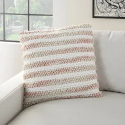 20"x20" Oversize Life Styles Ombre Woven Striped Square Throw Pillow - Mina Victory -Home Furnishing Store GUEST a59cc215 48a3 4eaa 8af9 0bf90a545933