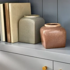 Modern Brown Ceramic Vase - Threshold™ Designed With Studio McGee