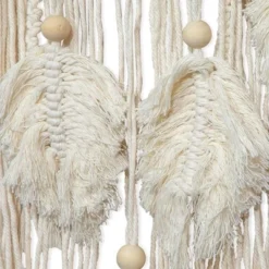 Okuna Outpost Large Macrame Dream Catcher, Bohemian Style Home Wall Decor (White, 46 X 11.8 In) -Home Furnishing Store GUEST a87e5b61 d26a 49d7 9c44 266c5ce3b594